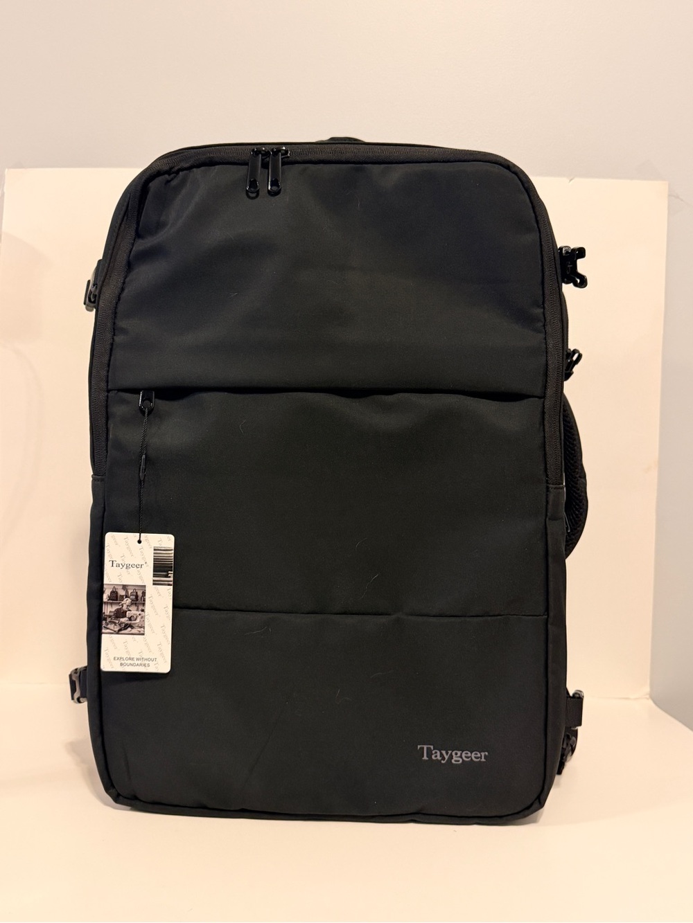 NWT Taygeer Black Men's Travel Backpack